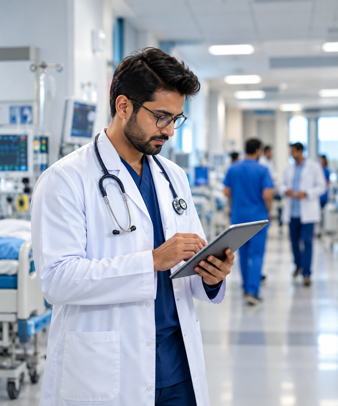 Doctor providing care in a hospital